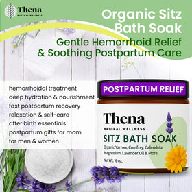 THENA sitz bath in use on toilet showing comfortable at-home recovery routine