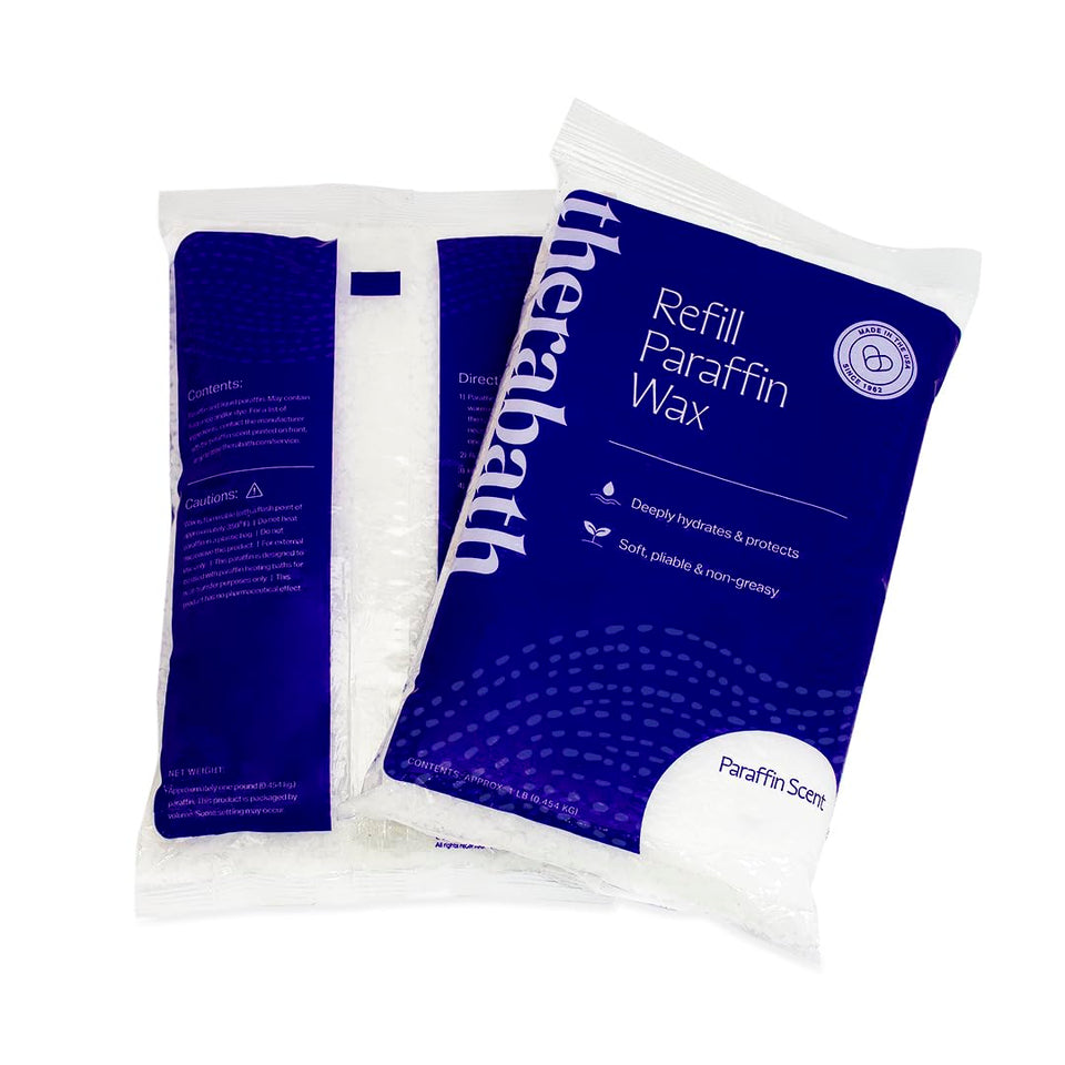Therabath front packaging showing 6 lb refill and unscented label benefit