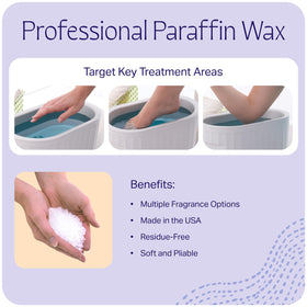 Therabath hand dipping into paraffin bath demonstrating gentle warming comfort