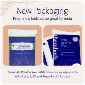 Therabath wax glove removed showing clean peel-off for easy cleanup