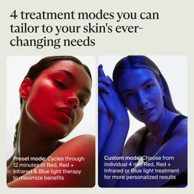 TheraFace Mask Glo packaging and charger showing cordless portability benefit