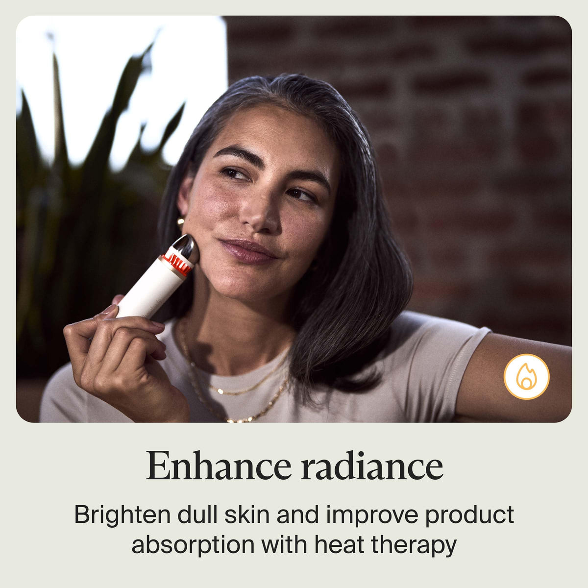 TheraFace wand with travel pouch for compact on-the-go beauty