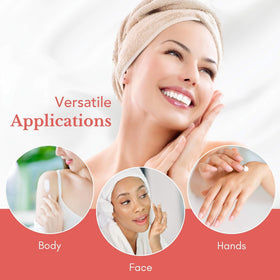 Theraplex lotion applied to hand for quick, non-greasy hydration