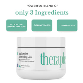 Theraplex jar with National Eczema Association seal emphasizing suitability for sensitive skin