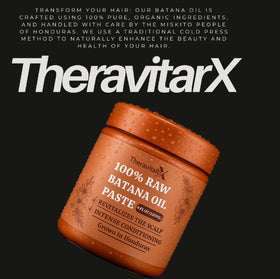 THERAVITARX overnight hair treatment scene showing deep conditioning routine