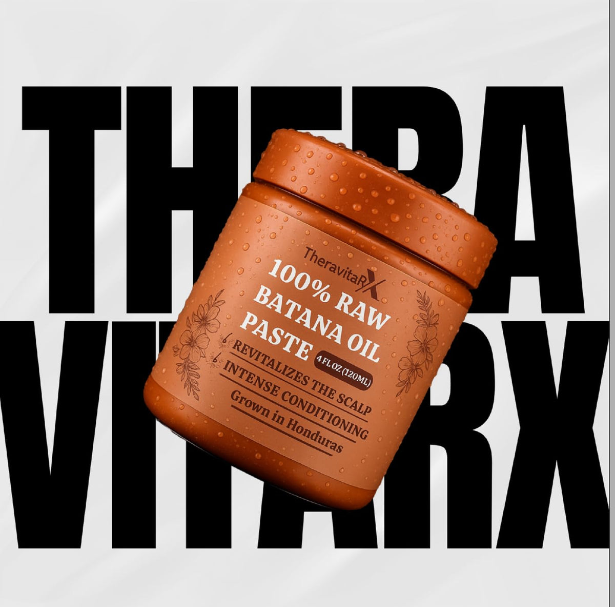 THERAVITARX golden oil texture close-up highlighting rich moisturizing quality