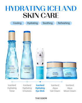 THESAEM hand applying eye stick to under-eye for instant cooling benefit