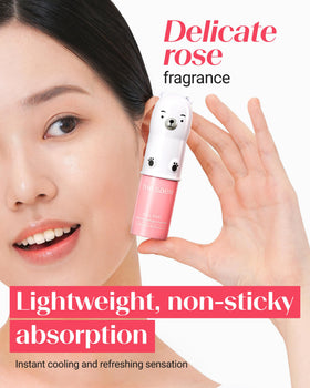 THESAEM eye stick staged in bathroom routine offering quick morning refresh