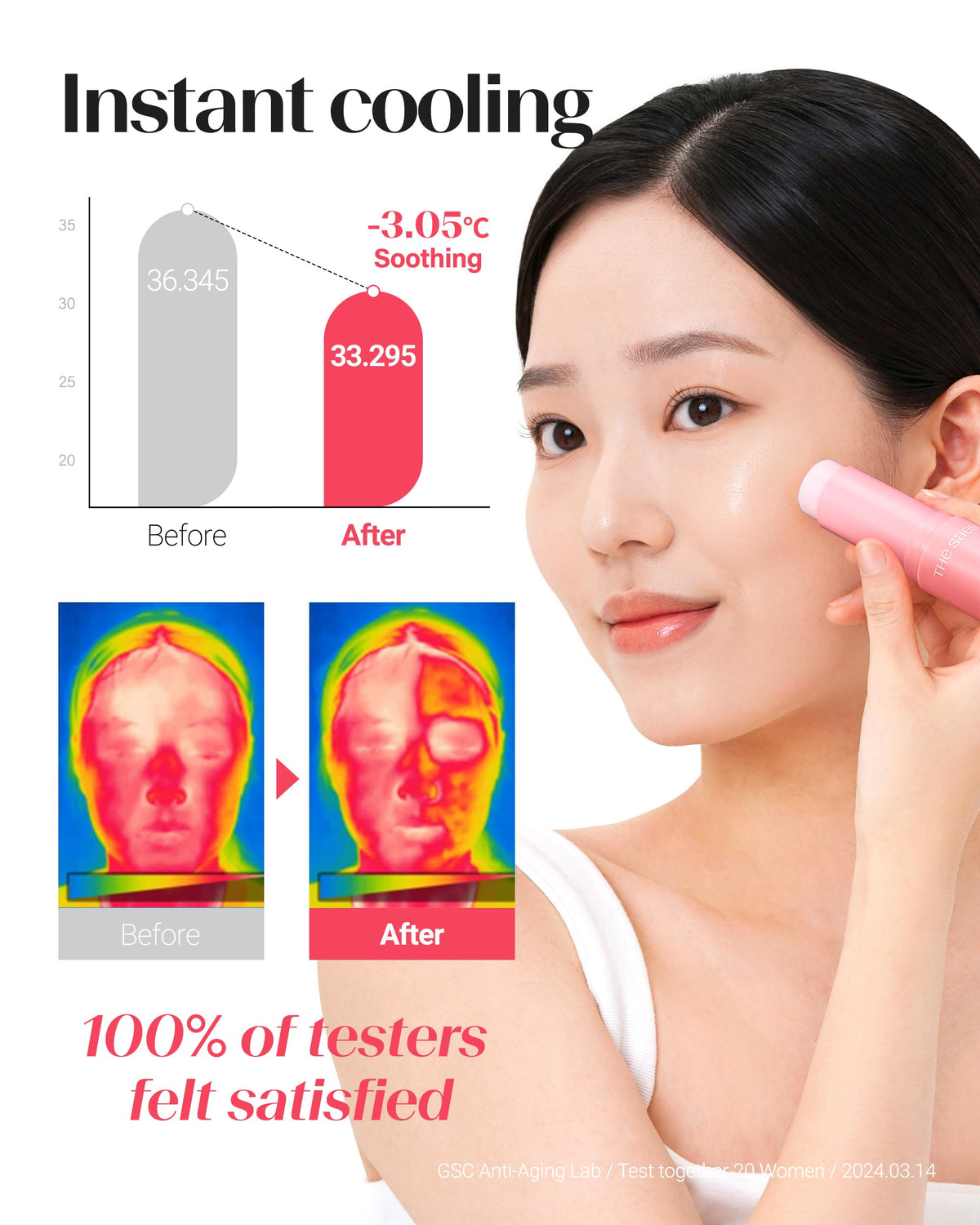 THESAEM ingredient label highlighting six collagen types for elasticity support