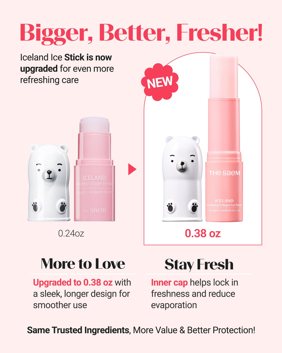 THESAEM open stick texture close-up illustrating lightweight cooling balm