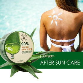 THESAEM smoothing gel through hair ends for added softness and shine