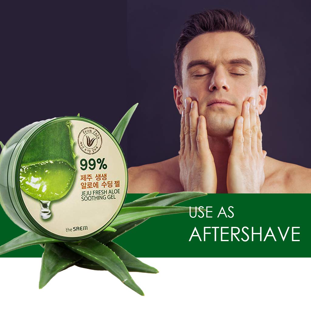 THESAEM label close-up highlighting Jeju aloe concentration and purity