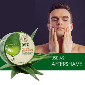 THESAEM label close-up highlighting Jeju aloe concentration and purity