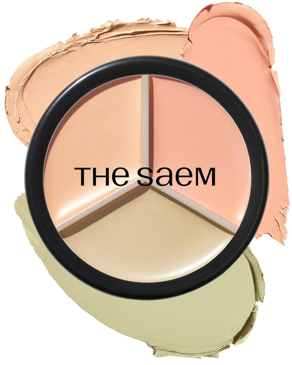 THESAEM triple pot front compact showing sleek packaging and travel-friendly design