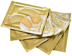 Theshiry close-up of eye patch texture revealing crystal gel and skin-plumping effect