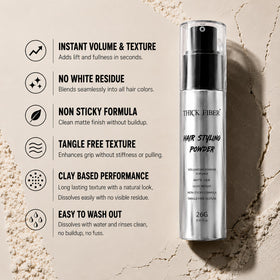 Thick Fiber being applied at roots with fingers for instant lift