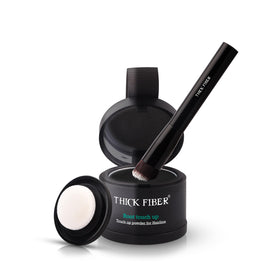 THICK FIBER front packaging showing compact kit and brush for instant coverage