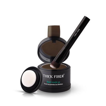 THICK FIBER front packaging showing dark brown shade and kit benefits