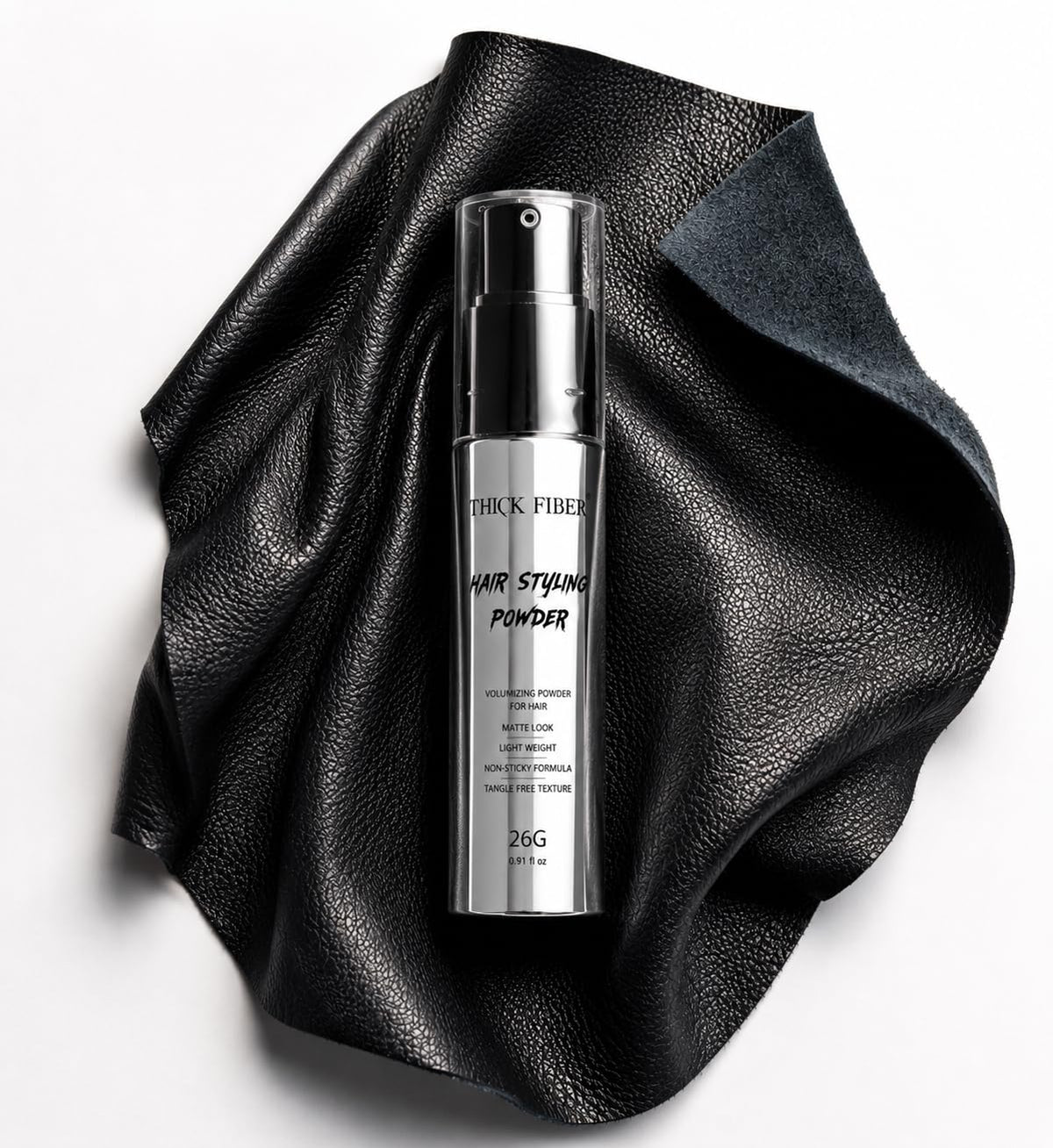 Thick Fiber label and ingredients close-up highlighting natural clay benefit