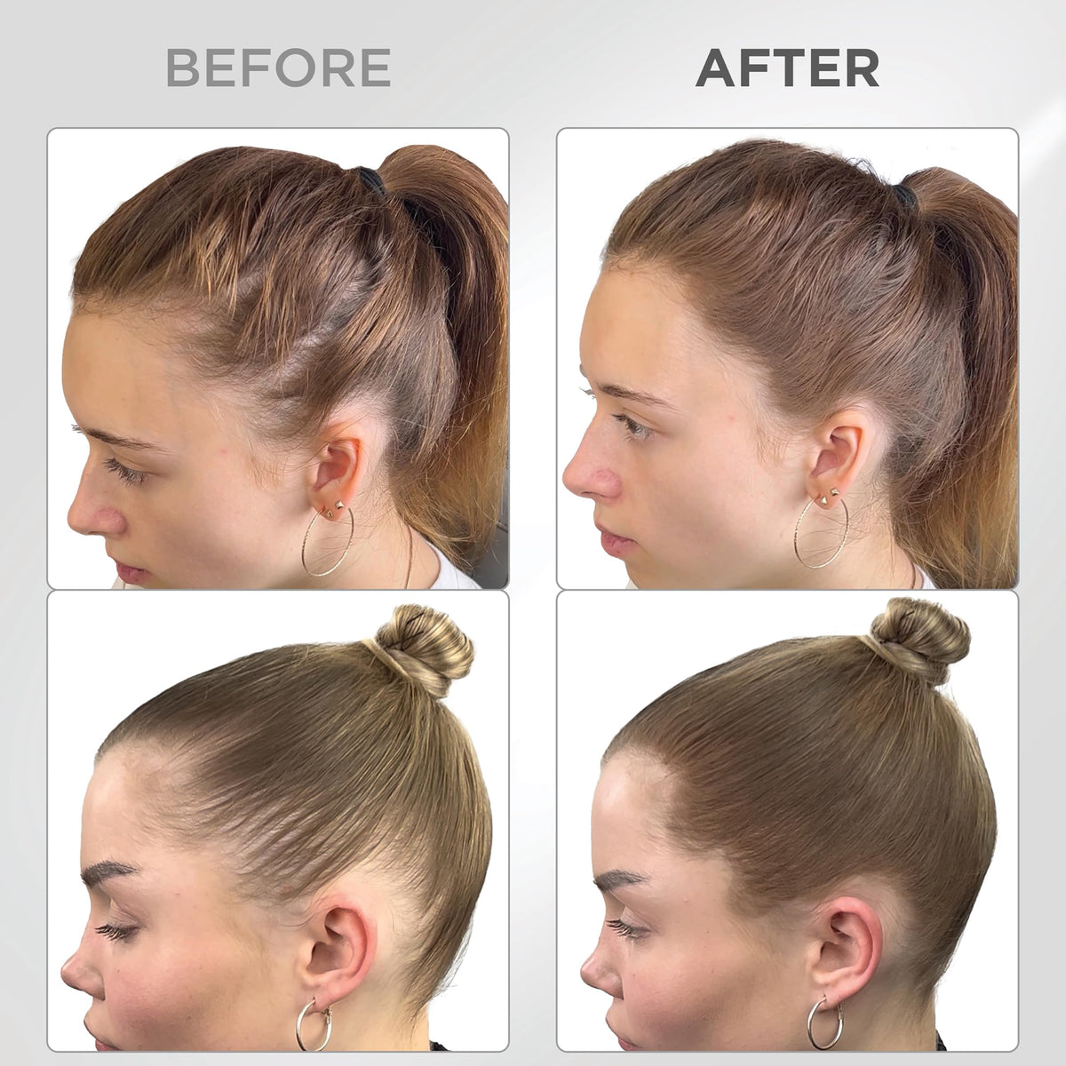 Thick Fiber puff and mirror kit view for easy on-the-go touch-ups