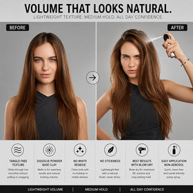Thick Fiber clay-like powder texture close-up for natural volume benefits