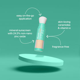 THINK Thinkkids powder brush close-up highlighting smooth texture