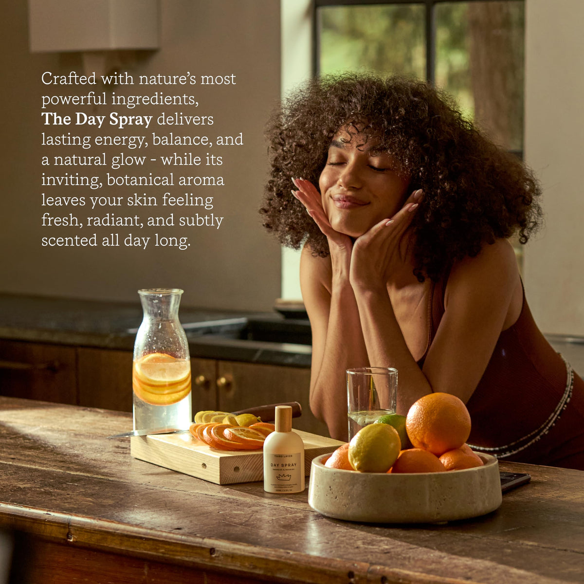 Third Layer texture drop on skin demonstrating fast absorption and non-greasy feel