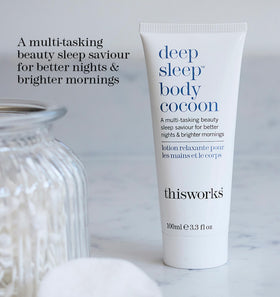 THISWORKS close-up of lotion texture demonstrating fast-absorbing hydration benefit