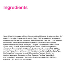 THOME ingredient collage with collagen peptide retinal, communicates targeted multi-action benefit