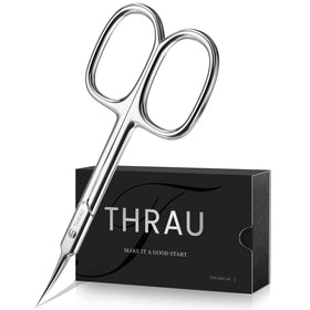 THRAU scissors cutting paper showing multiuse fine-detail capability
