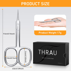 THRAU scissors inside grooming kit ready for travel convenience