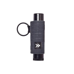 Thread Wallets black chapstick holder front view showing compact portability and easy access