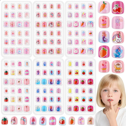 Thrilez front packaging showing six mini press-on nail packs and total 144 pieces for variety