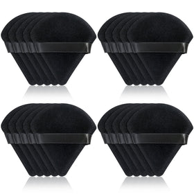 Thrilez puffs inside a makeup bag showing travel-ready portability and hygiene