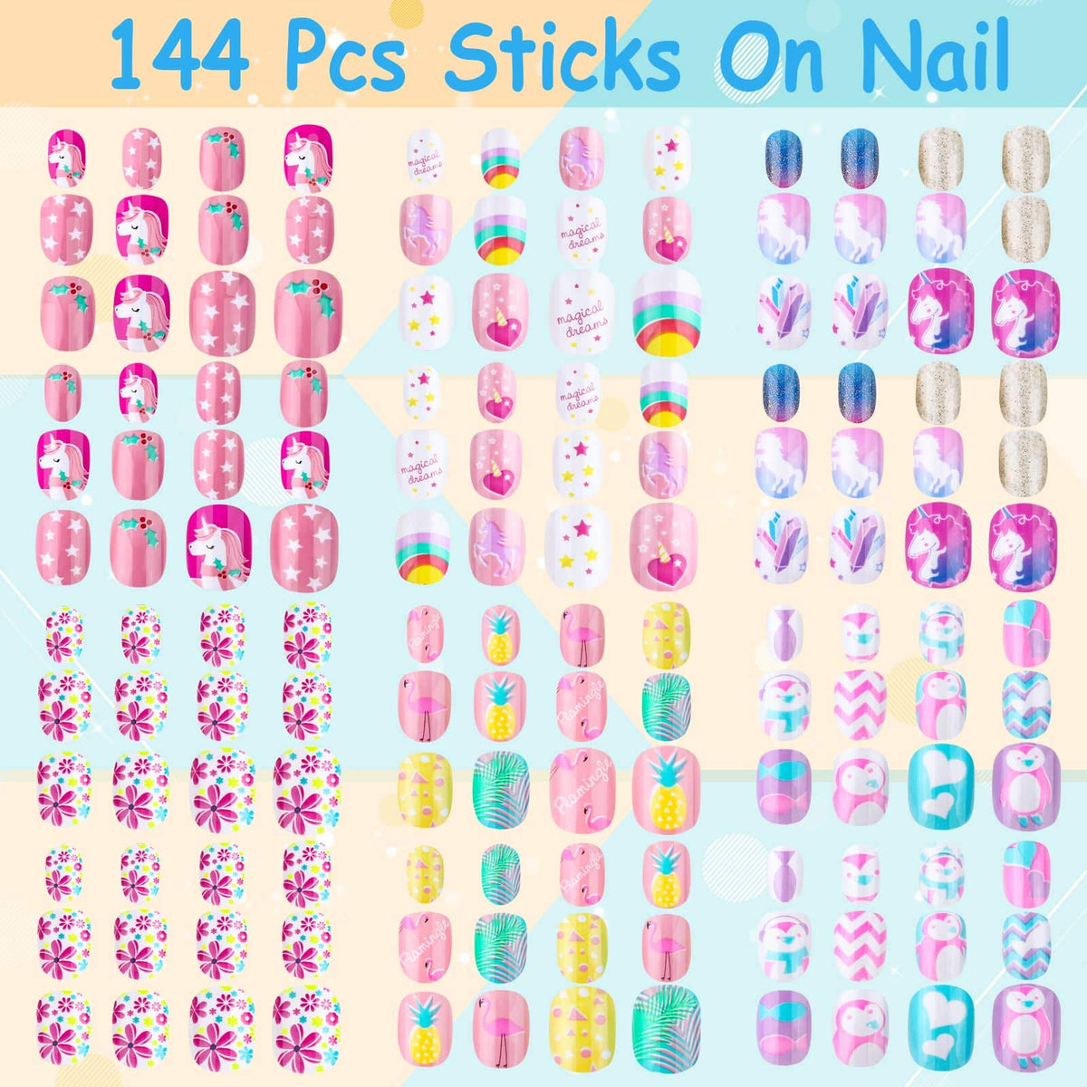 Thrilez arranged nail sizes showing measurements benefit: find correct fit easily