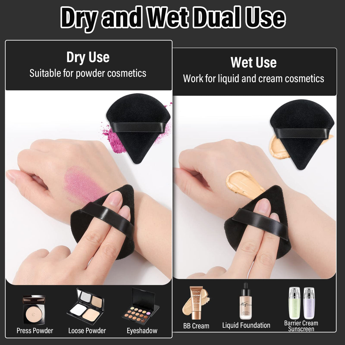 Thrilez triangle shape detail highlighting pointed tip for precise application