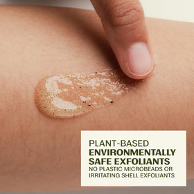 Thrive Natural Care close-up of plant-derived beads highlighting gentle exfoliation