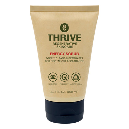 Thrive Natural Care front packaging showing tube and brand benefits