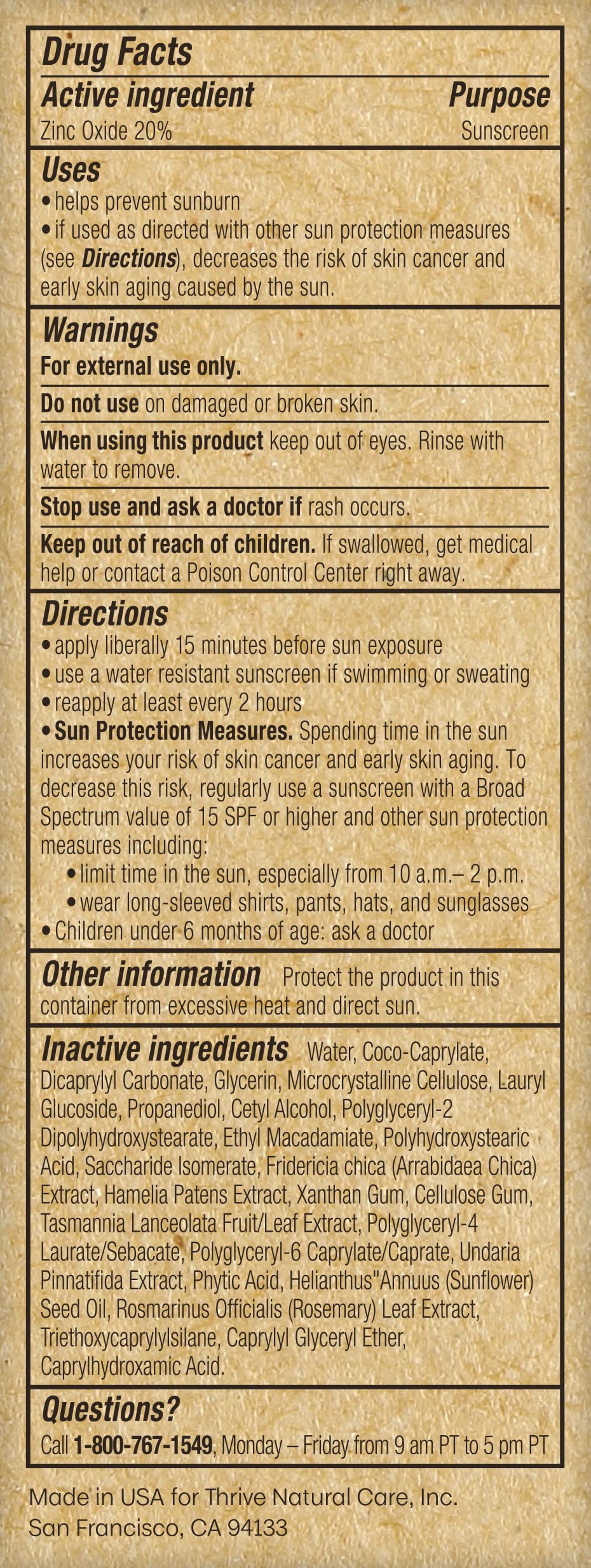 Thrive Natural Care regenerative farm plants indicating sustainable sourcing
