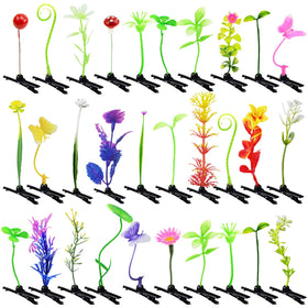 Tianhoudeger front packaging showing 30 colorful plant hair clips for variety