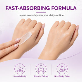 TIANLUNE cream applied on hand demonstrating smooth finish and quick absorbency