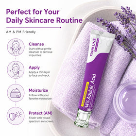 TIANLUNE in bathroom setting on counter suggesting easy integration into routines