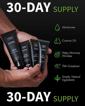 Tiege Hanley daily face wash texture on hand cleanses without drying