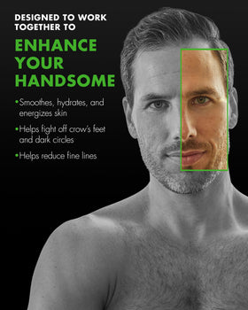 Tiege Hanley exfoliating scrub texture on hand highlighting smoothing and renewal