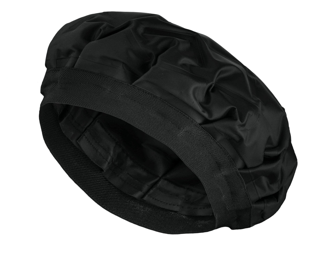 Tifara Beauty front view of cordless heat cap showing sleek black design and fit