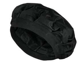 Tifara Beauty front view of cordless heat cap showing sleek black design and fit