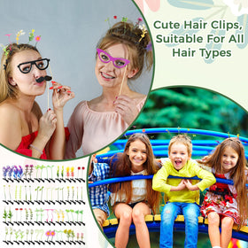 Tigeen clips secured in a braid, demonstrating quick styling and color pop benefit
