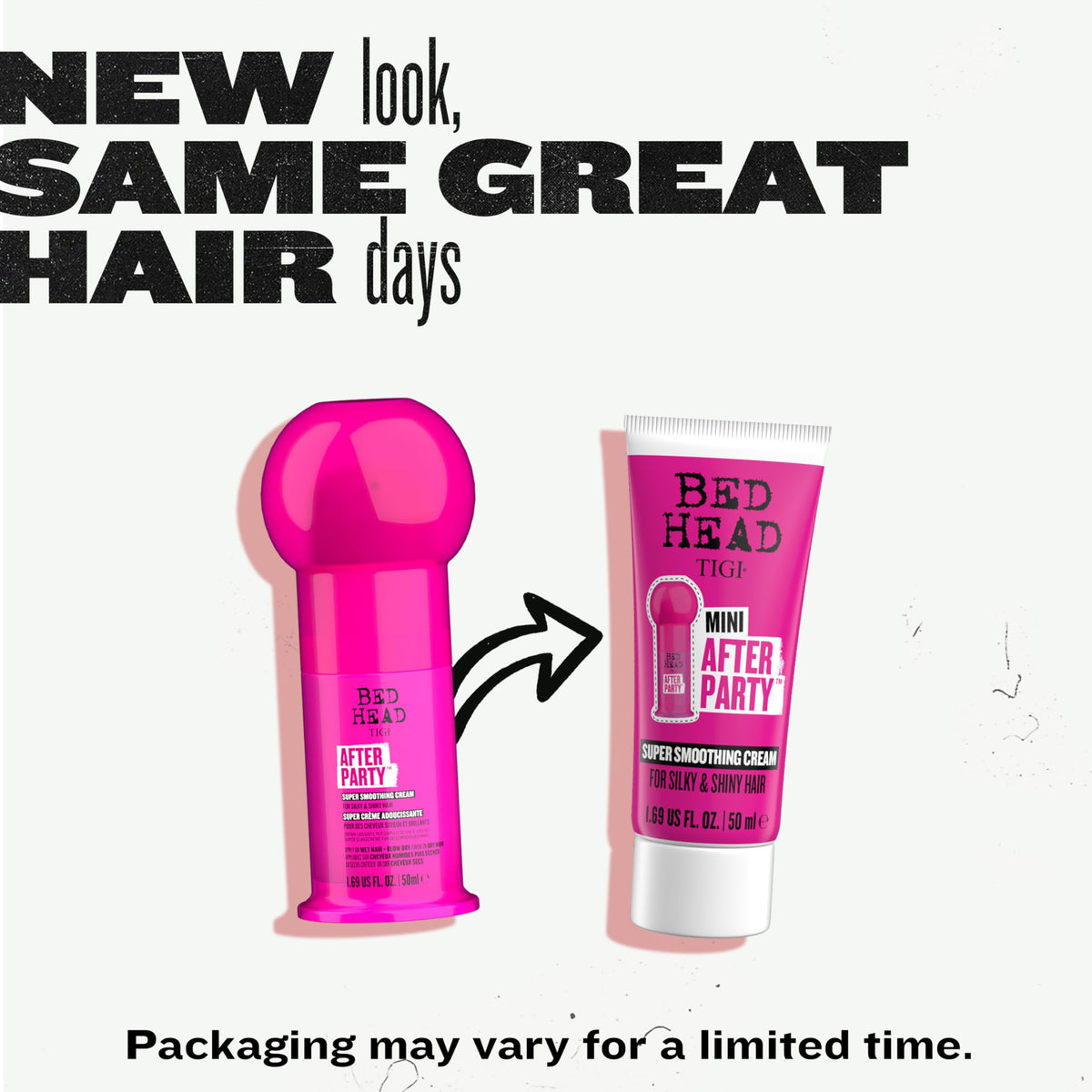 TIGI Bed Head on bathroom shelf styled to convey everyday grooming ease