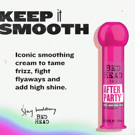 TIGI Bed Head cream texture on finger highlighting smooth application