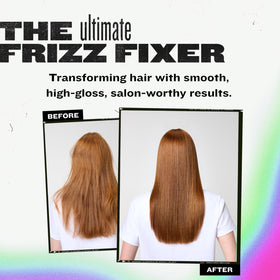 TIGI Bed Head next to ruler showing 3.38 fl oz size and portability
